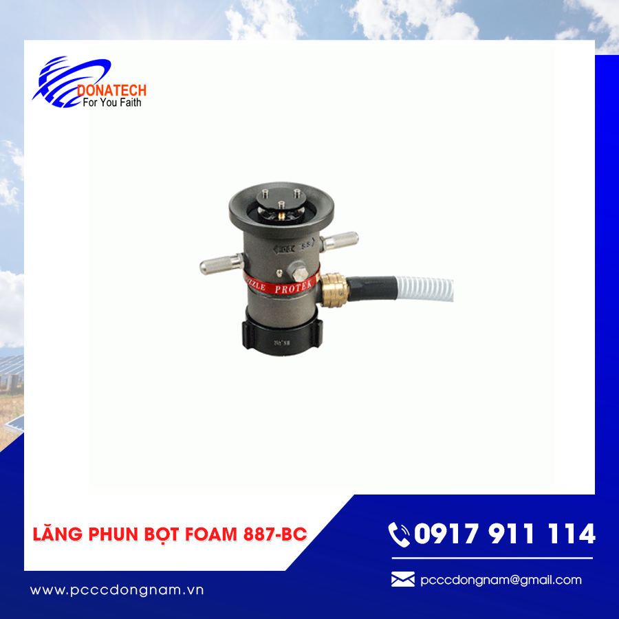 Thông số kỹ thuật lăng phun bọt foam 887-BC