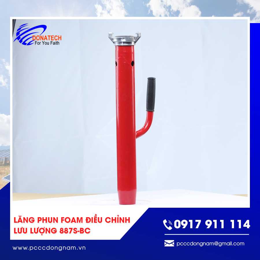Cấu tạo chi tiết của Lăng phun foam điều chỉnh lưu lượng 887S-BC