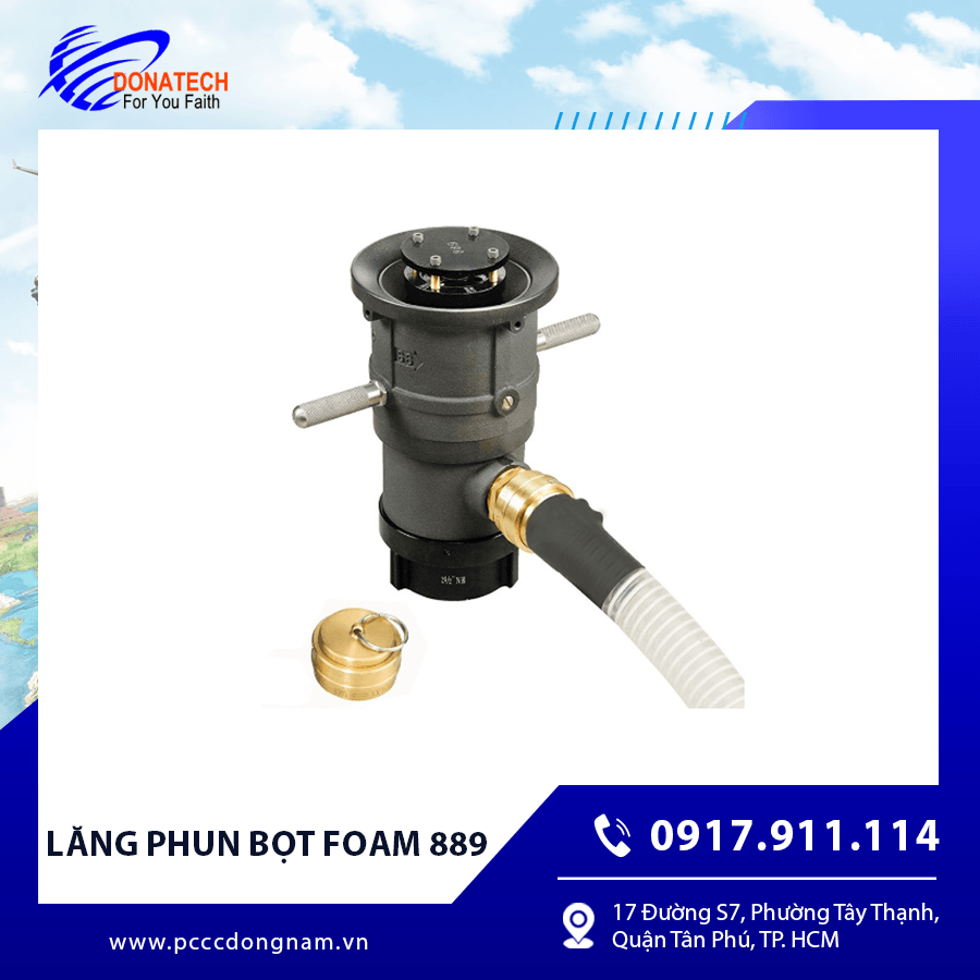 Lăng phun bọt foam với thiết kế gọn chắc,
