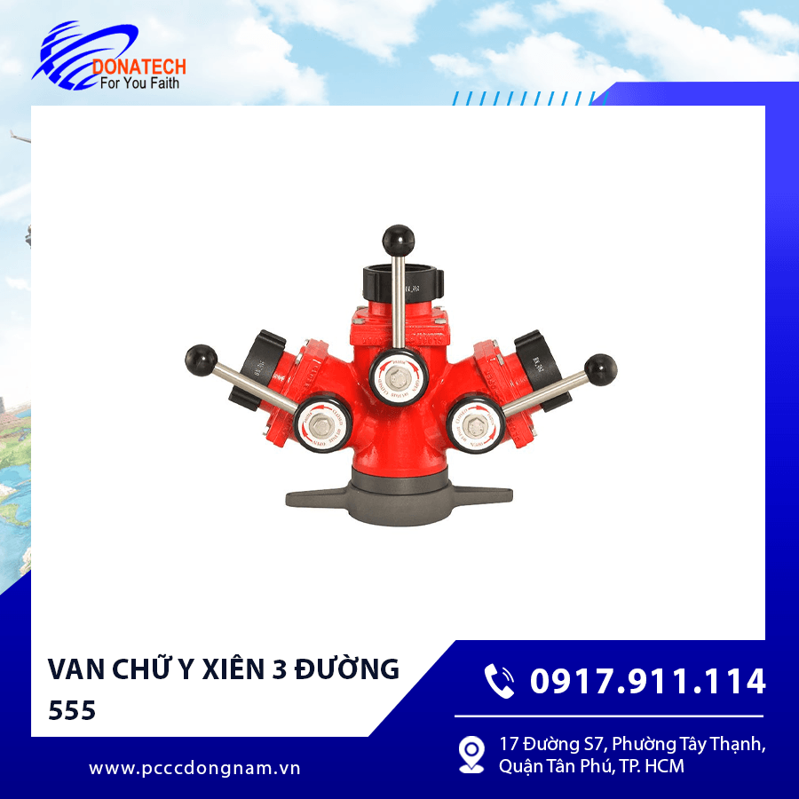 Van chữ y xiên 3 đường 555