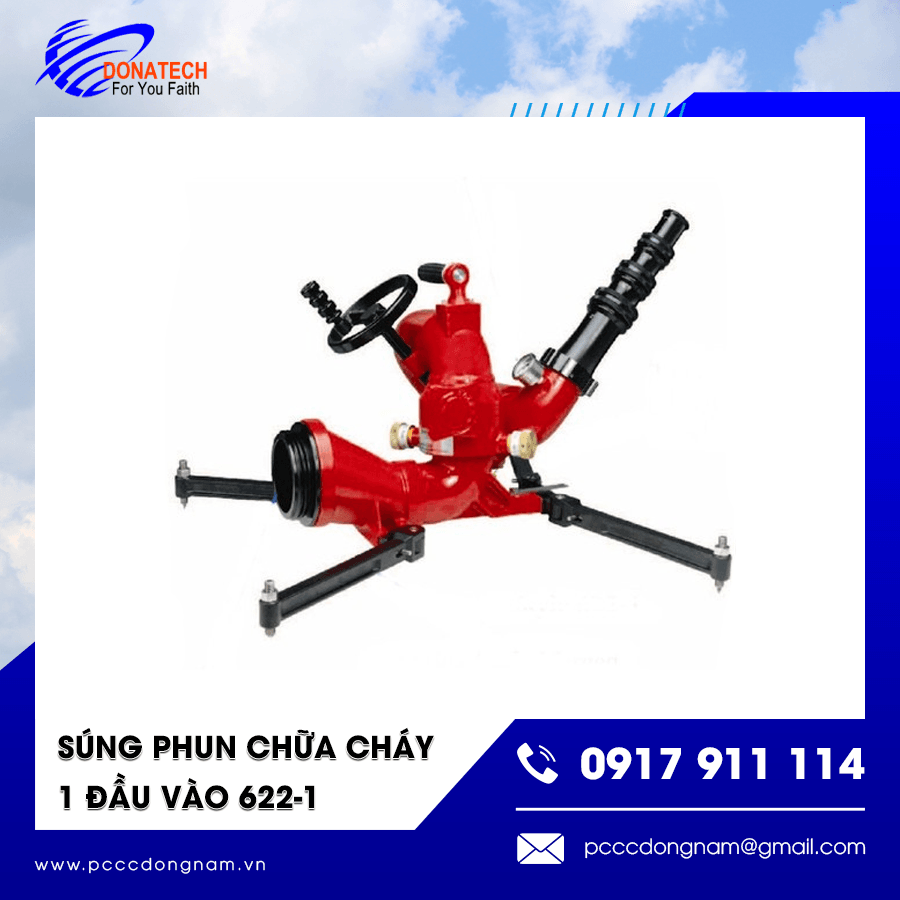 Súng phun nước chữa cháy 1 đầu vào 622-1 chất lượng cao