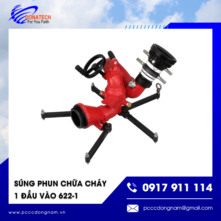 Súng phun chữa cháy 1 đầu vào 622-1 chính hãng