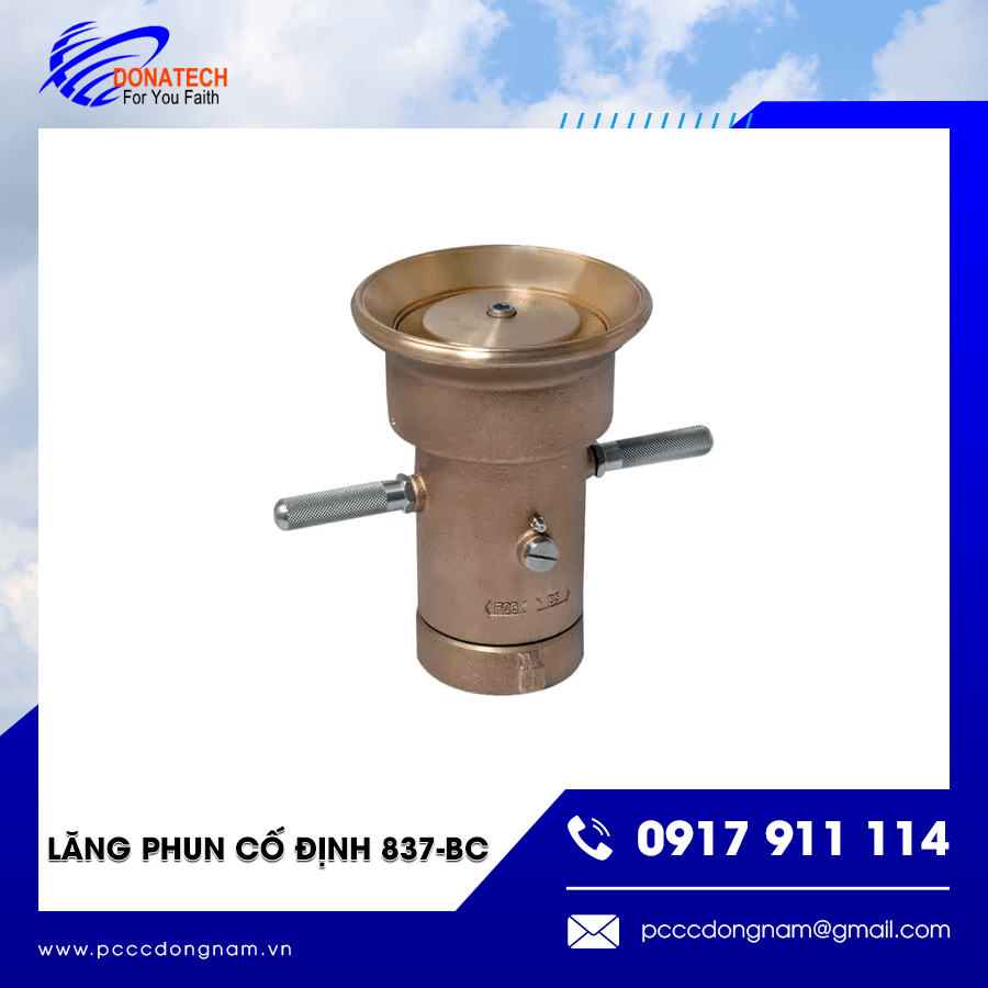 Cận cảnh lăng phun cố định 837-BC thiết kế bền bỉ
