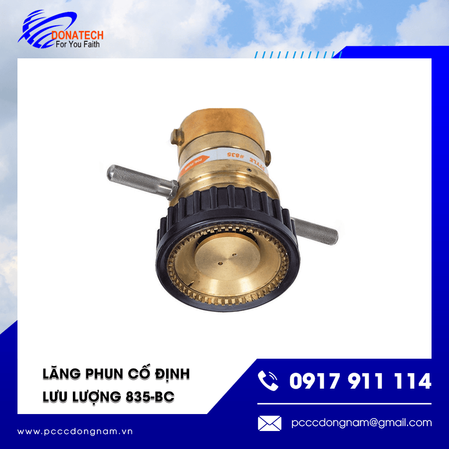 Cận cảnh lăng phun cố định 835-BC thiết kế bền bỉ