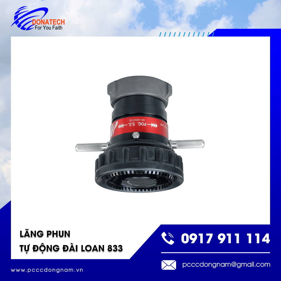 Lăng phun tự động 833 trong hệ thống PCCC