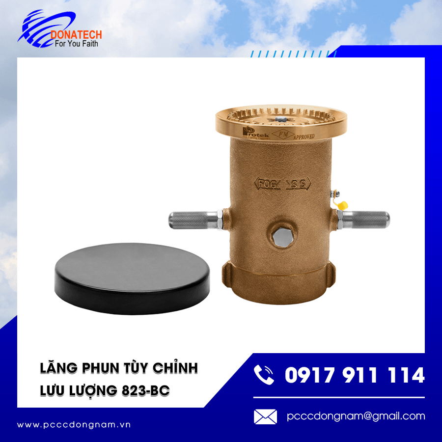 Cận cảnh lăng phun tùy chỉnh 823-BC thiết kế chắc chắn