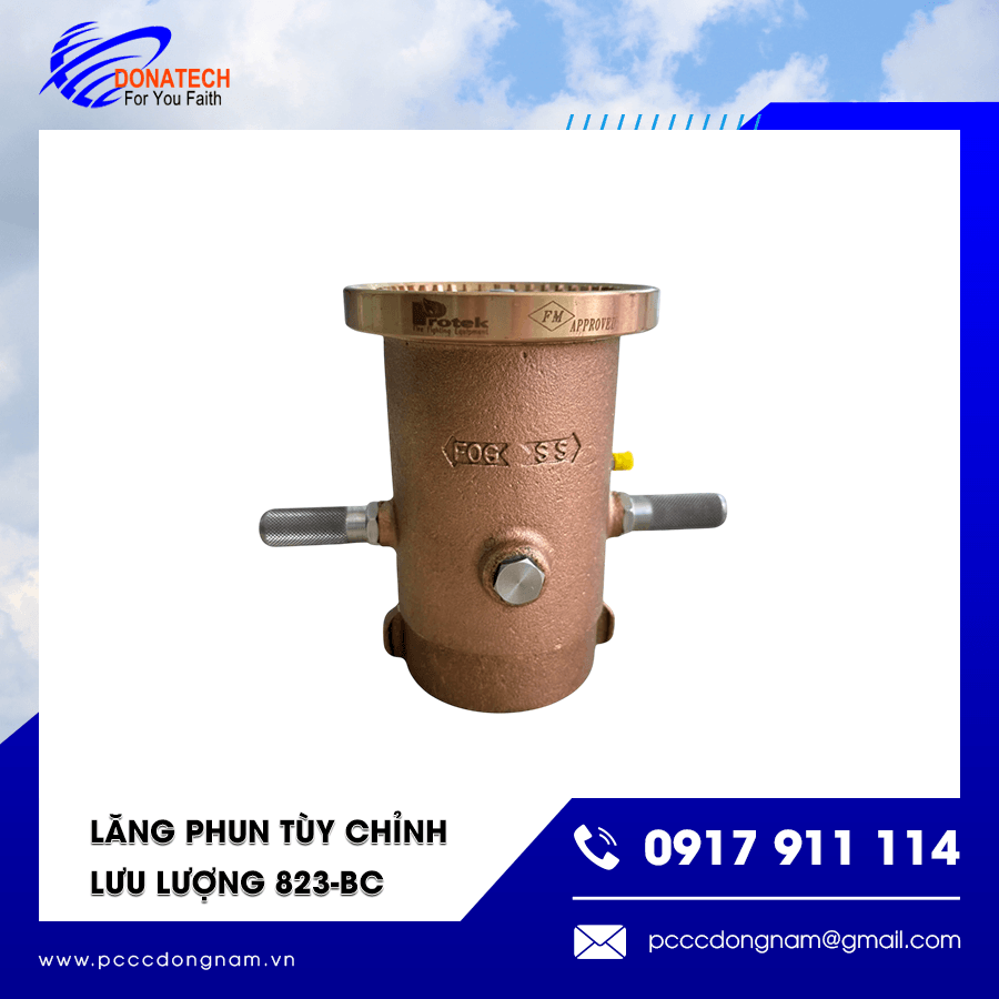 Lăng phun 823-BC trong hệ thống chữa cháy công nghiệp và tàu biển