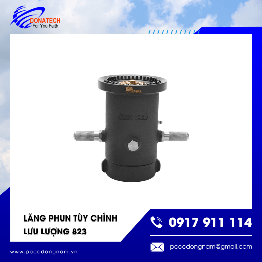 Thiết bị lăng phun chữa cháy 823 điều chỉnh lưu lượng linh hoạt