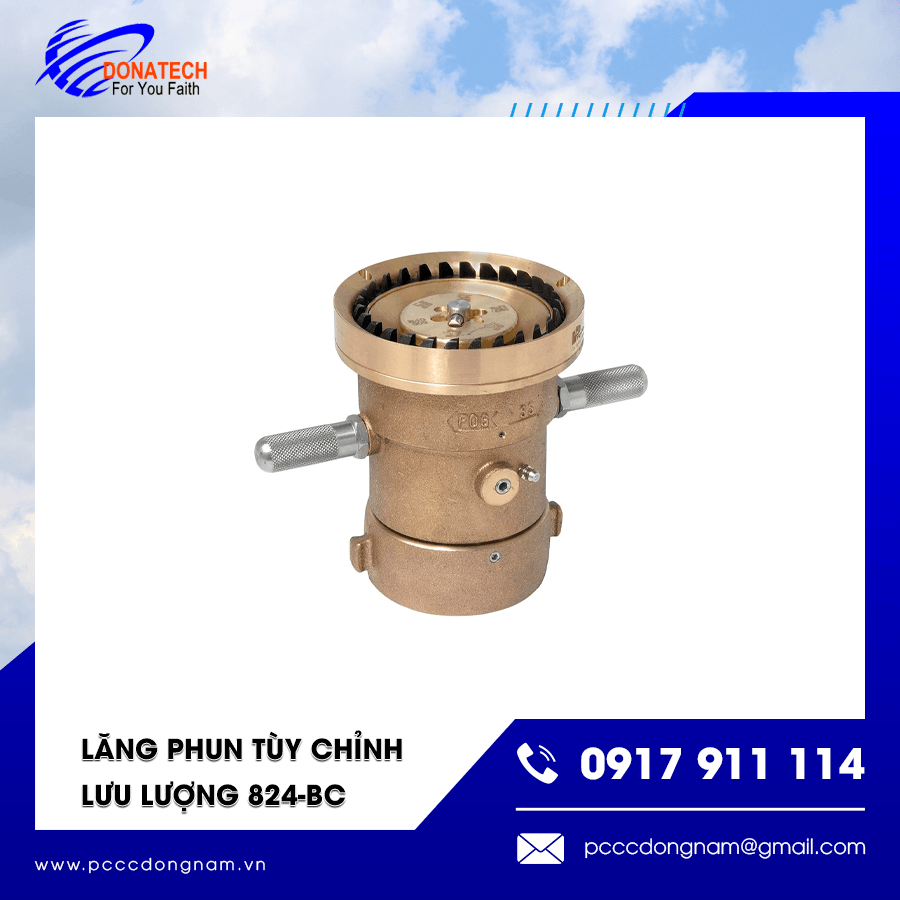 Thiết bị lăng phun chữa cháy 824-BC lưu lượng linh hoạt
