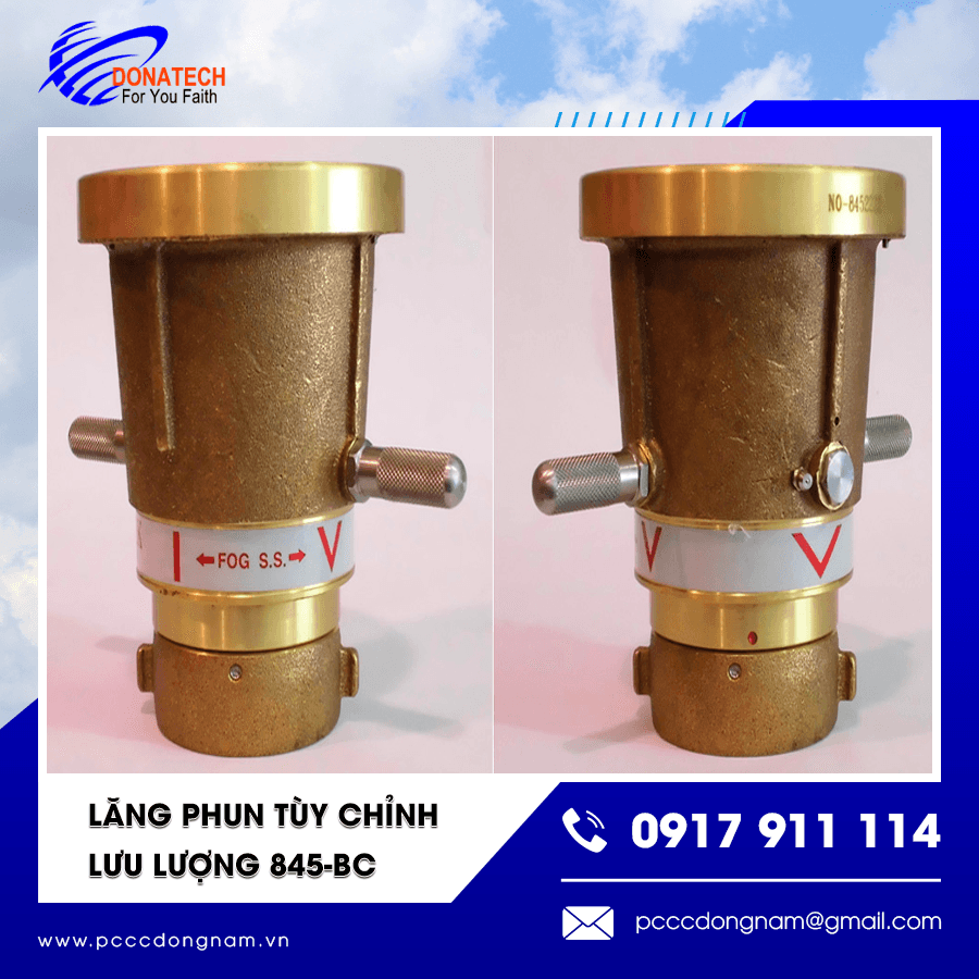 Lăng phun 845-BC trong hệ thống chữa cháy công nghiệp