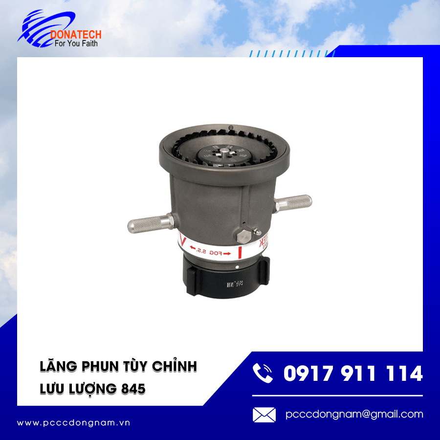 Cận cảnh lăng phun tùy chỉnh 845 thiết kế bền bỉ chắc chắn