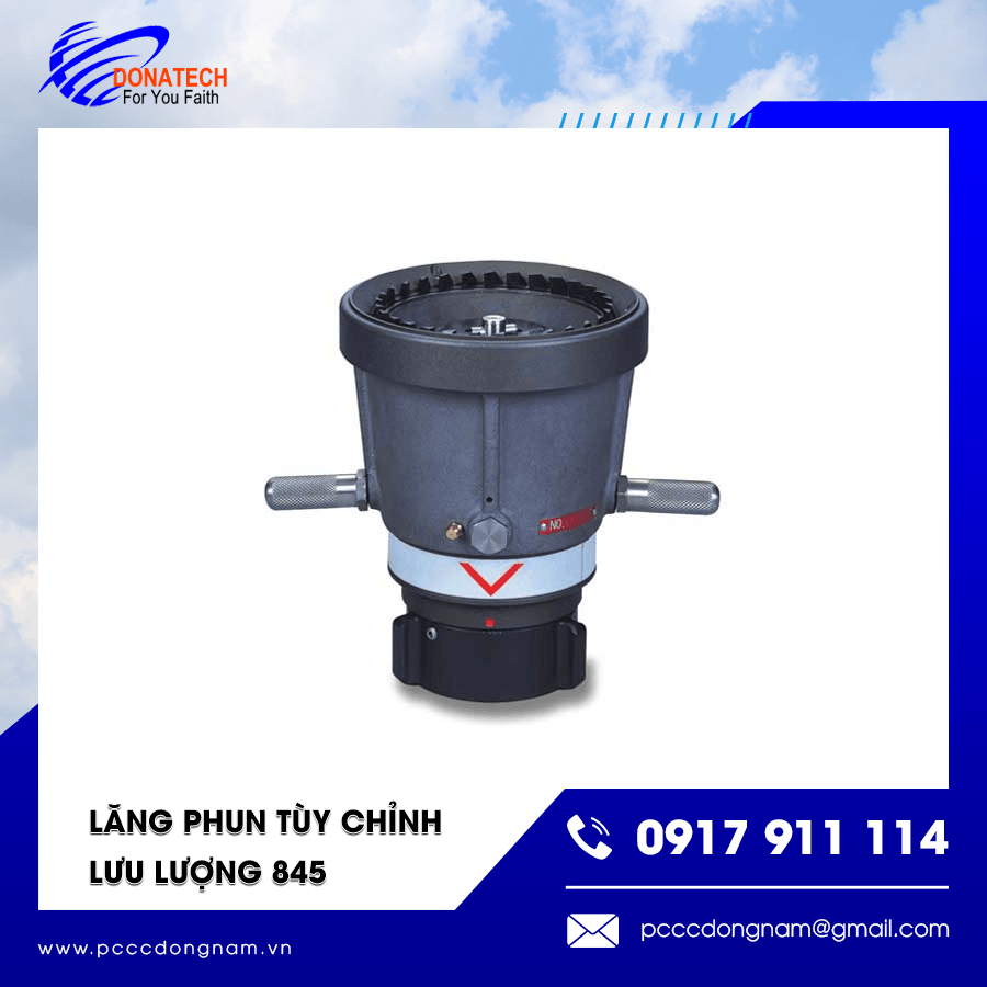 Lăng phun 845 trong chữa cháy công nghiệp và tàu biển