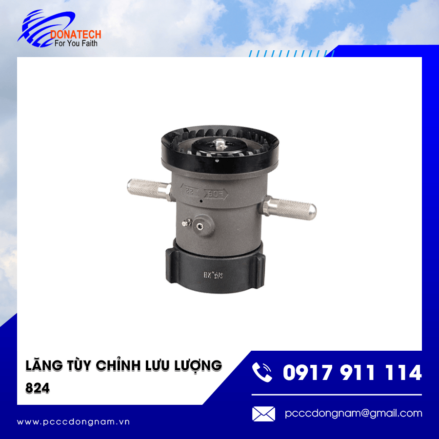 Thiết bị lăng phun chữa cháy 824 điều chỉnh lưu lượng linh hoạt