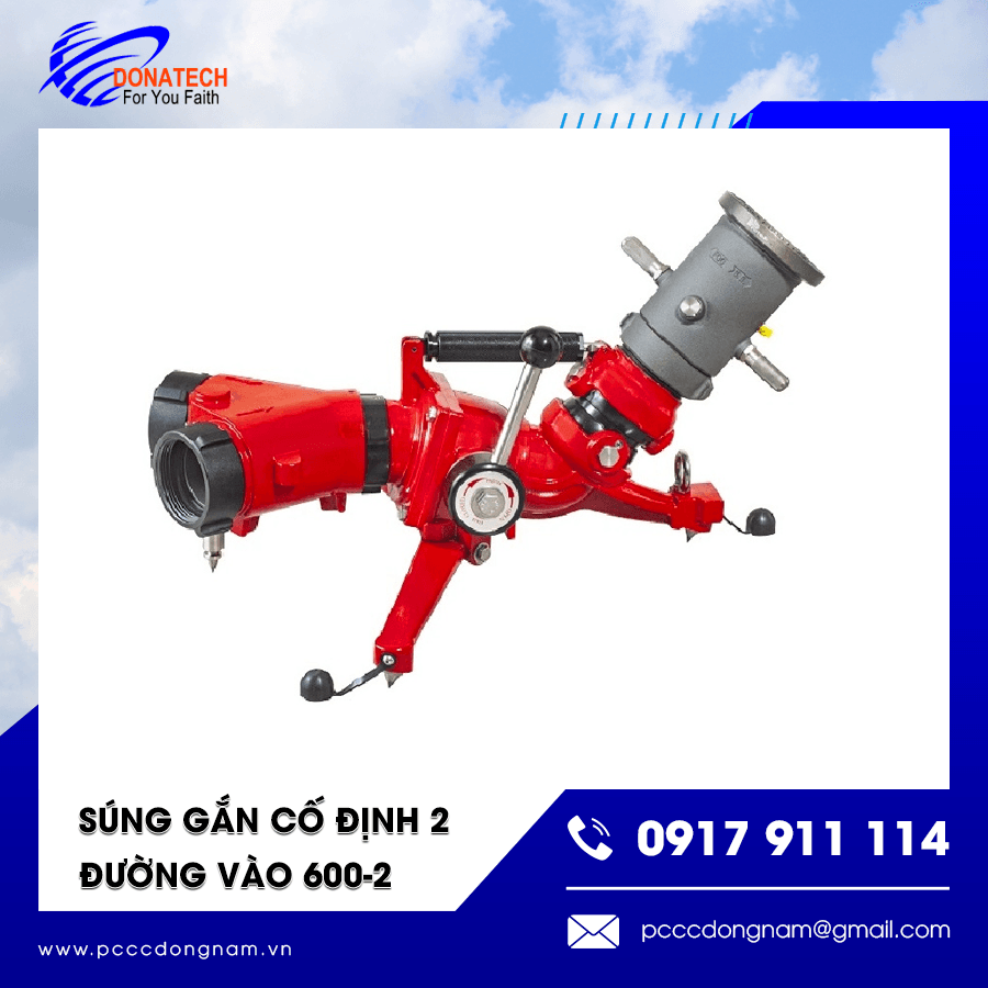 Súng chữa cháy cố định 600-2 thiết kế chắc chắn
