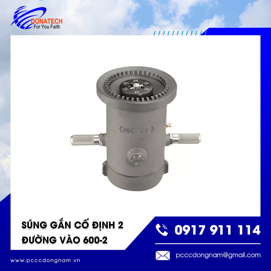 Súng chữa cháy 600-2 trong hệ thống PCCC cố định