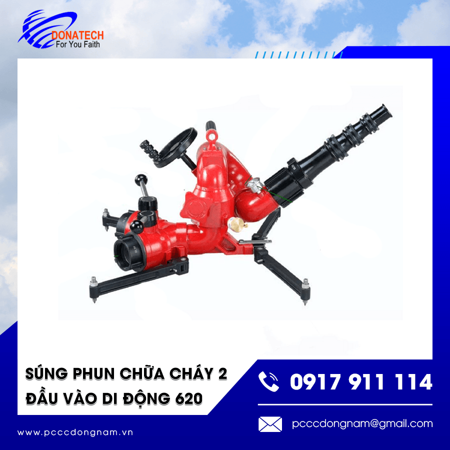 Cận cảnh súng phun chữa cháy 620 thiết kế chắc chắn