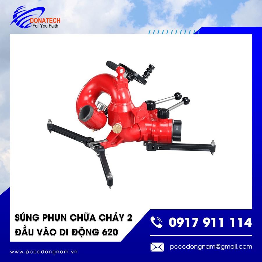Súng phun chữa cháy di động 620 trong hệ thống PCCC