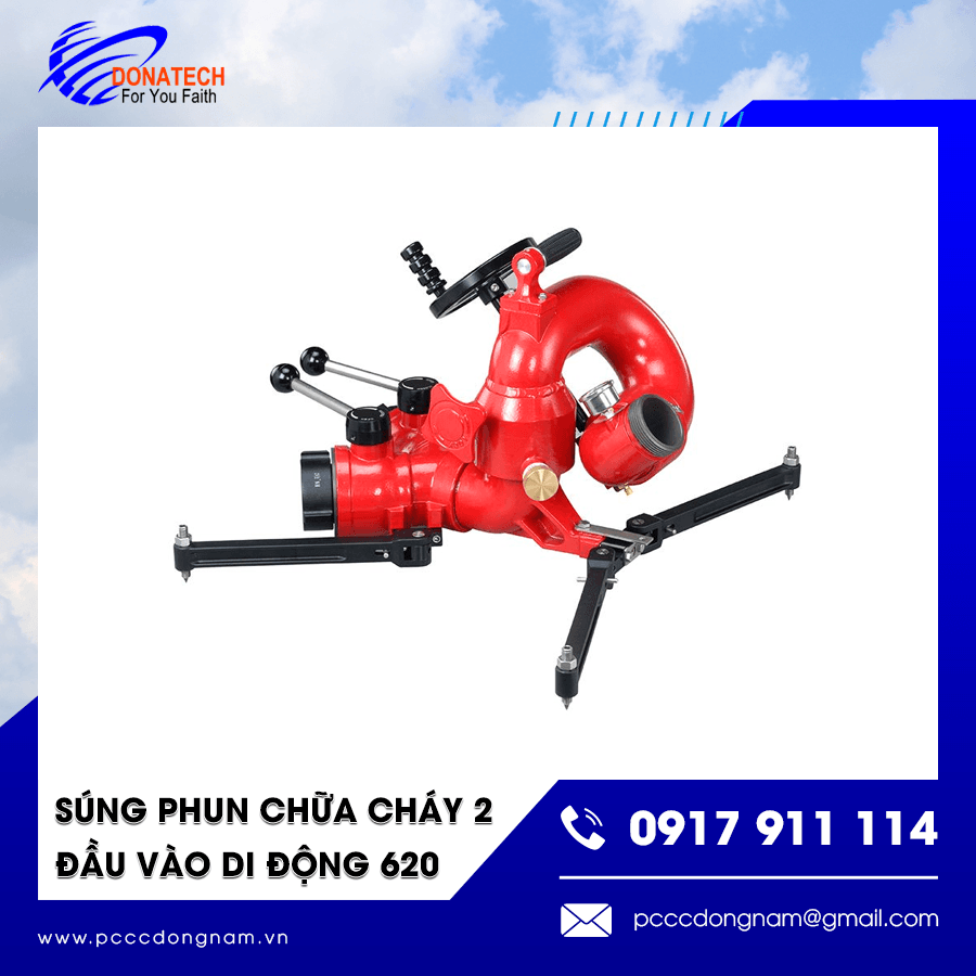 Thiết bị súng phun chữa cháy di động 620 lưu lượng lớn