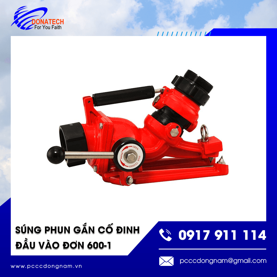 Súng chữa cháy cố định 600-1 thiết kế bền bỉ