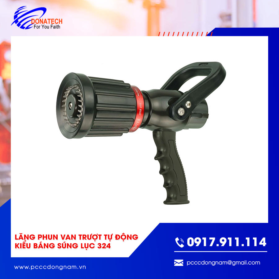 Cấu tạo của lăng phun van trượt tự động kiểu báng súng lục 324