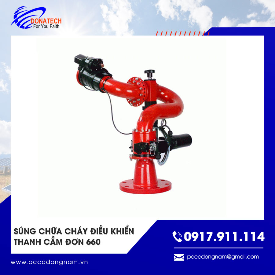 Súng chữa cháy điều khiển thanh cầm đơn 660 chính hãng
