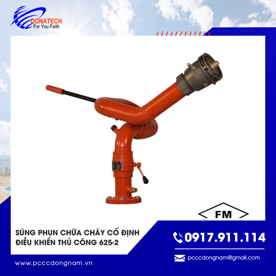 Súng phun chữa cháy cố định điều khiển thủ công 625-2 chính hãng