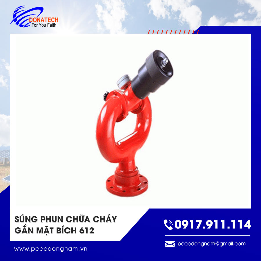 Súng phun chữa cháy gắn mặt bích 612 giá tốt