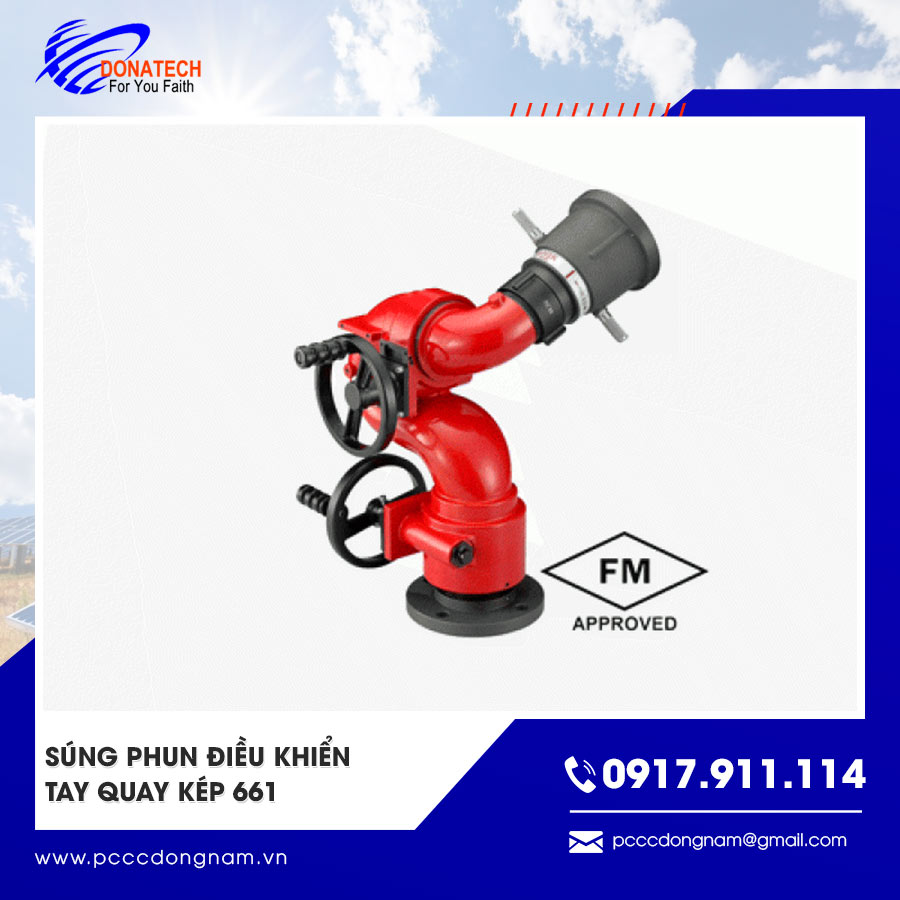 Súng phun điều khiển tay quay kép 661 chính hãng