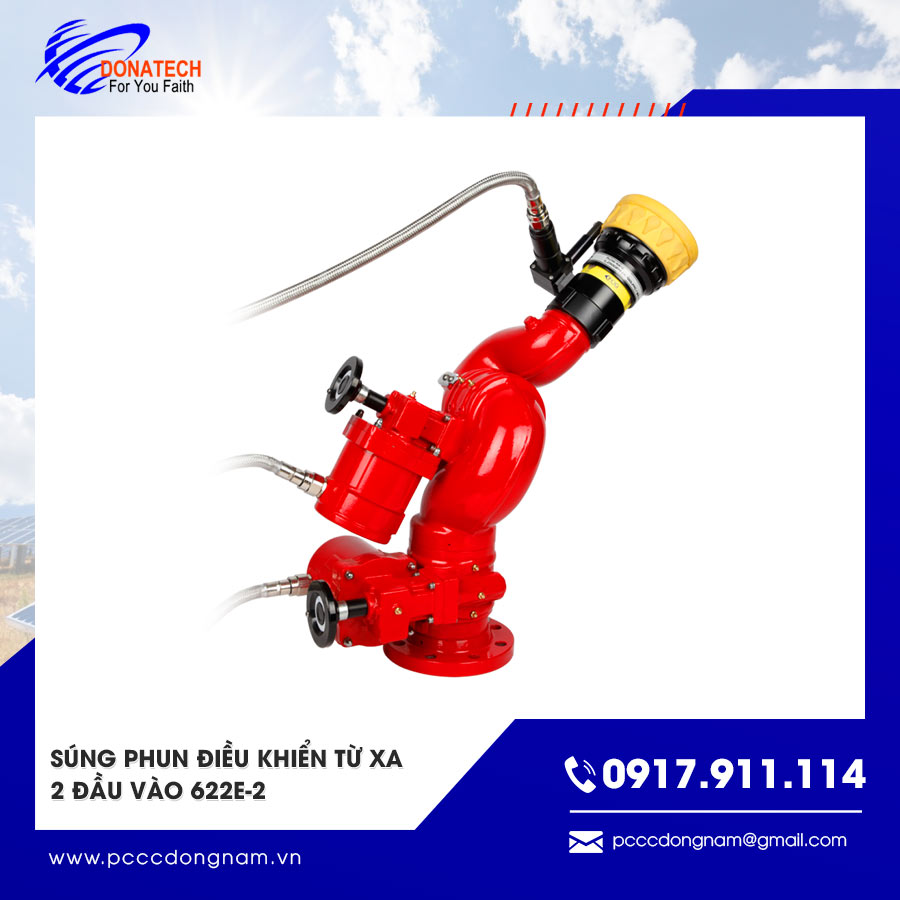 Súng phun điều khiển từ xa 2 đầu vào 622E-2 cung cấp đầy đủ CO CQ