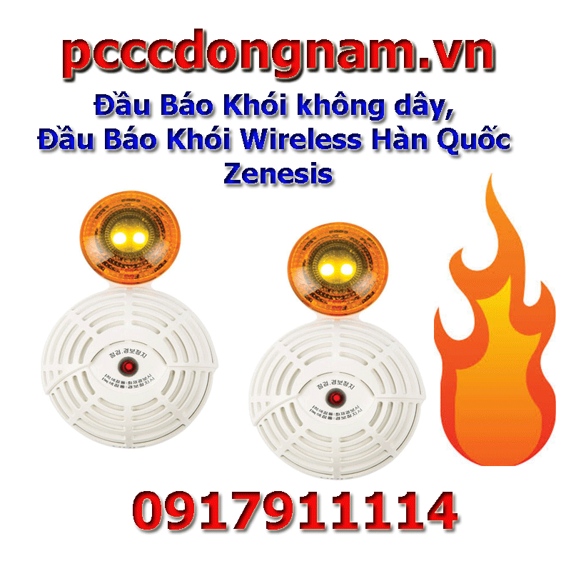 Đầu Báo Khói không dây, Đầu Báo Khói Wireless Hàn Quốc Zenesis Đầu Báo Khói không dây, Đầu Báo Khói Wireless Hàn Quốc Zenesis