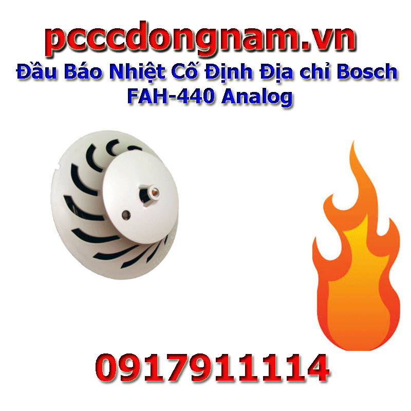 Đầu Báo Nhiệt Cố Định Địa chỉ Bosch FAH-440 Analog-Thiết Bị Báo Cháy Bosch Tp HCM