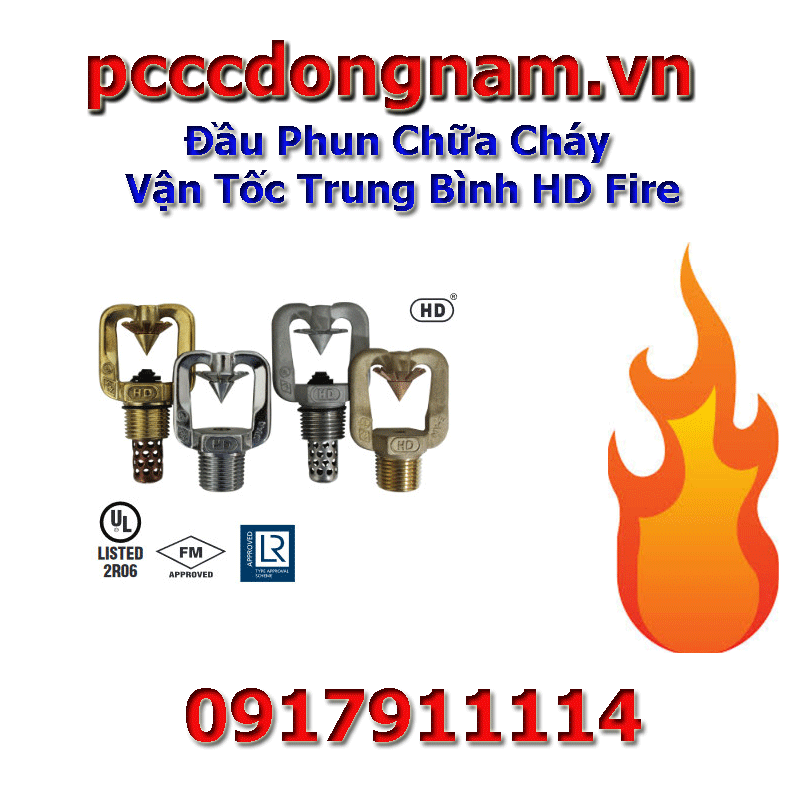 Đầu Phun Chữa Cháy Vận Tốc Trung Bình HD Fire MV-A và MV-AS, Đầu Phun Hở, Đầu Phun Sương