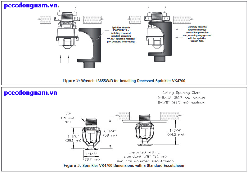 Đầu Phun Chữa cháy Viking VK4700