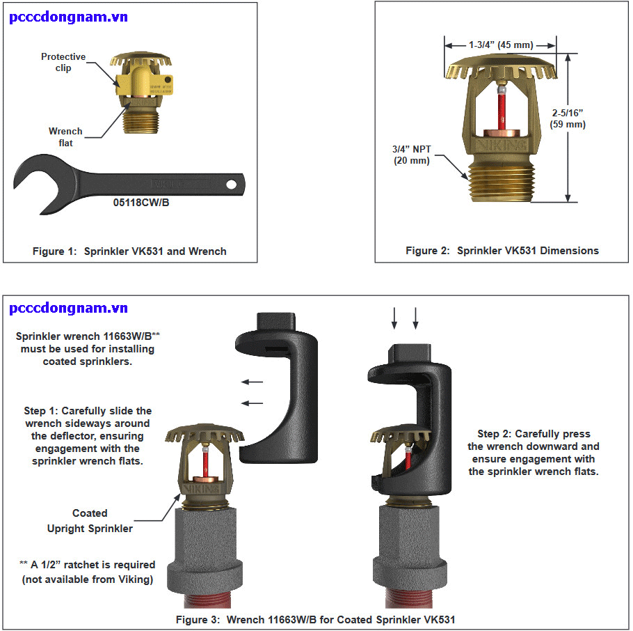 Đầu Phun Lưu Trữ Viking VK531
