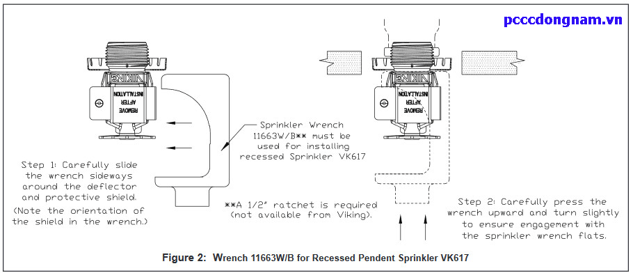 Đầu Phun VK617 Microfast EC QREC Light Hazard ELO Fusible Element Pendent Spk (K11.2)