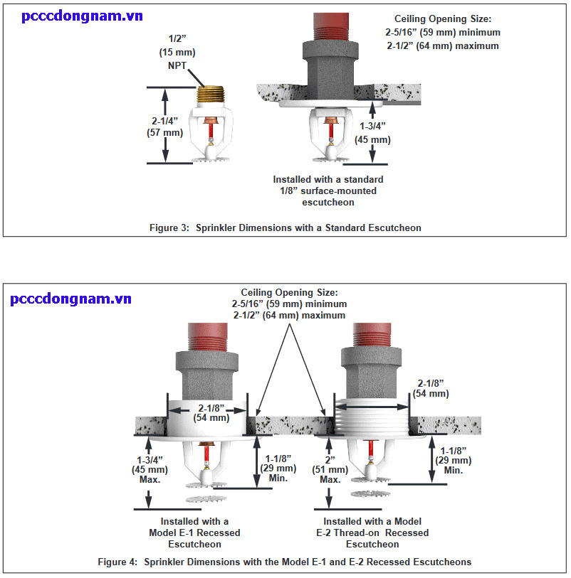 Đầu Phun Viking Chữa Cháy Khu Dân Cư VK470
