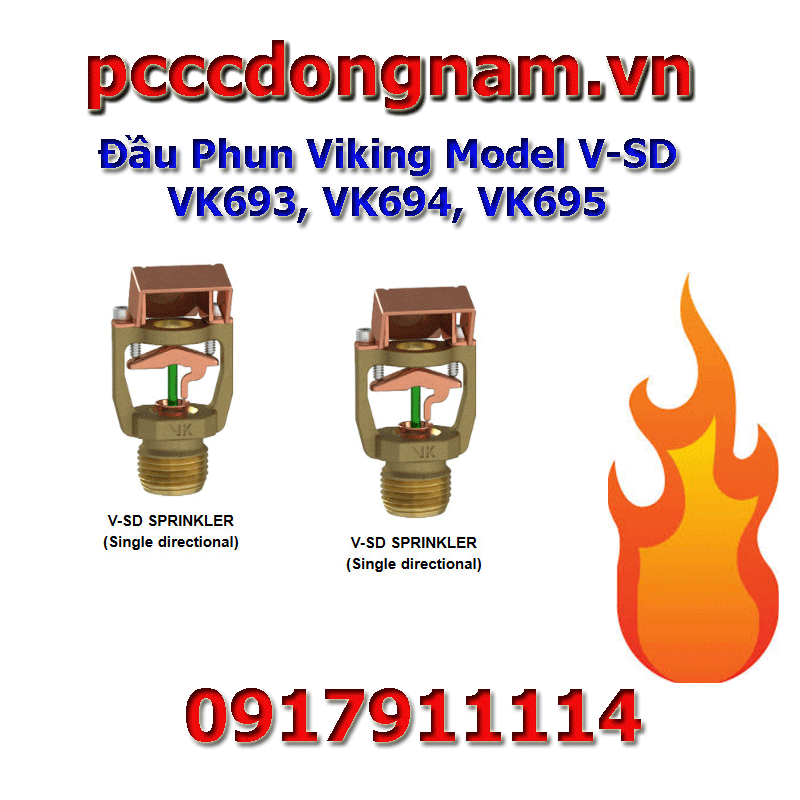 Đầu Phun Viking Model V-SD, VK693, VK694, VK695