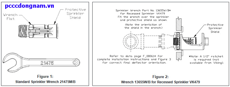 Đầu Phun Viking chữa cháy Phun Ngang VK479