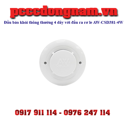 Đầu báo khói thông thường 4 dây với đầu ra rơ le AW-CSD381-4W