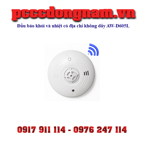 Đầu báo khói và nhiệt có địa chỉ không dây AW-D605L