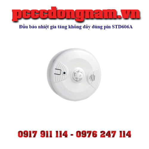 Đầu báo nhiệt gia tăng không dây dùng pin STD606A