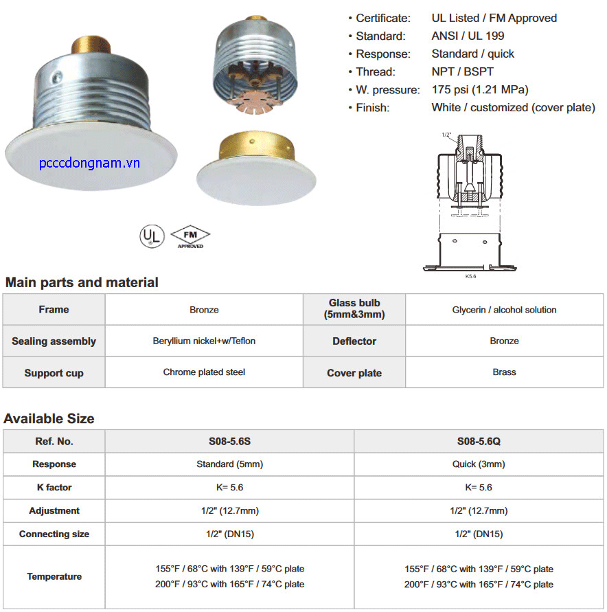 Đầu phun âm trần