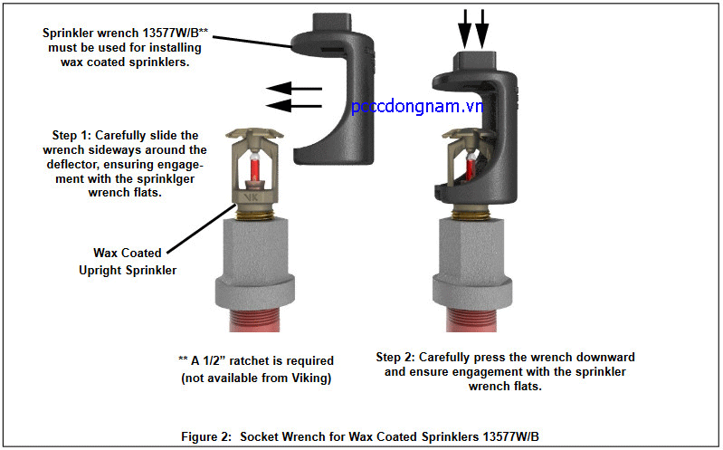 Đầu phun Sprinkler VK120 thông thường chuẩn Micromatic (K8.0)