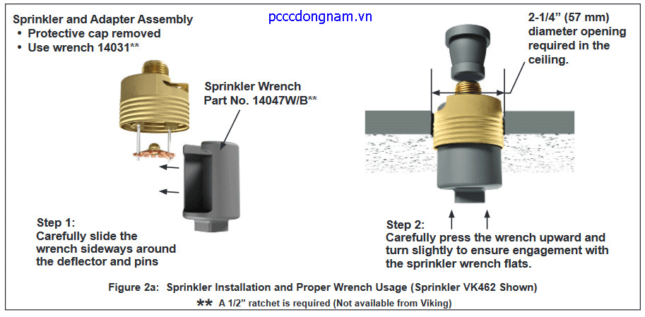 Đầu phun Viking VK462 VK464