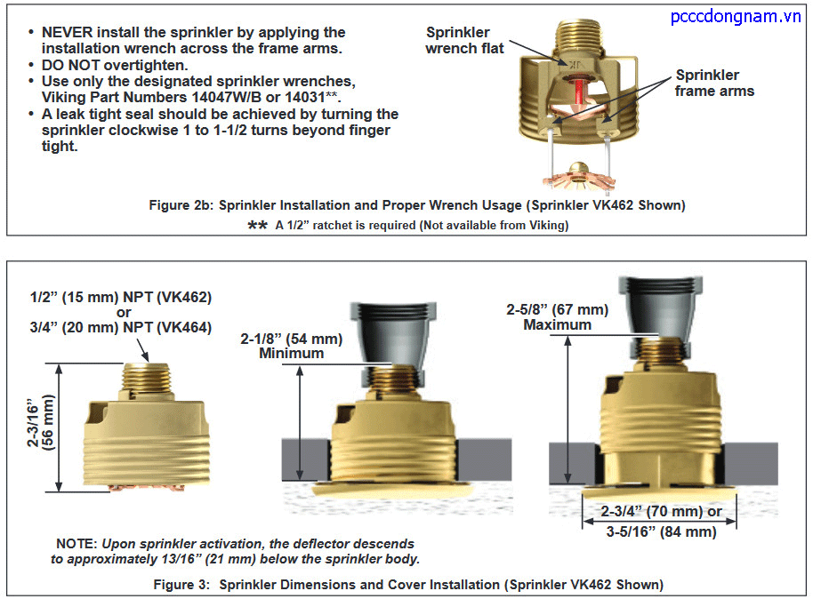 Đầu phun Viking VK462 VK464