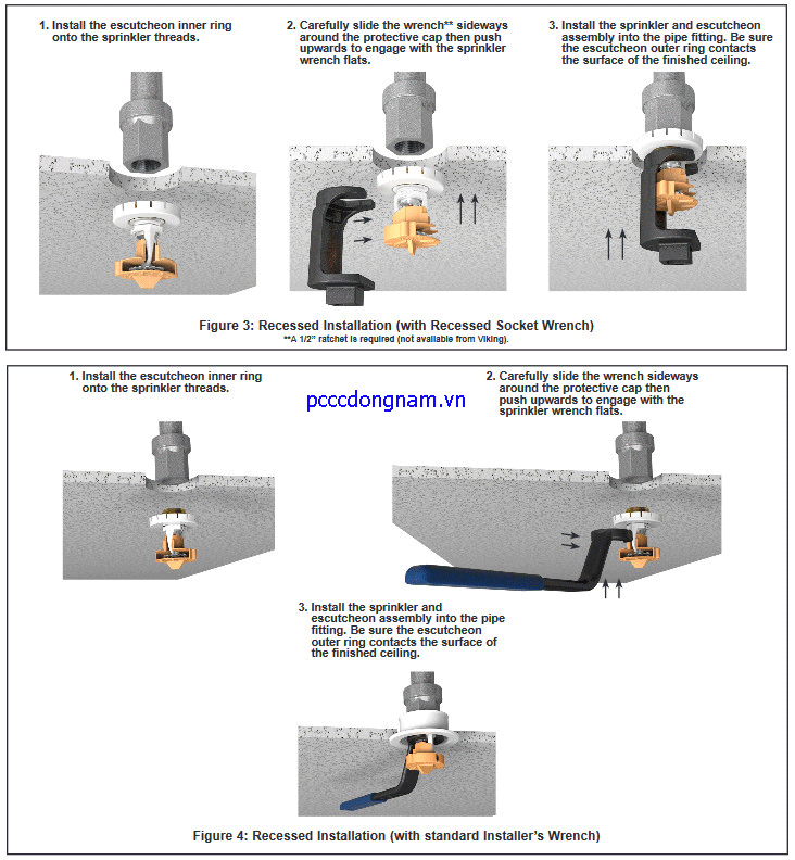 Đầu phun chữa cháy Sprinkler Viking VK2021