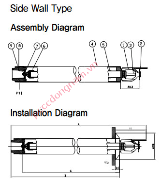 Side Wall Type Quick Response Sprinkler FH477