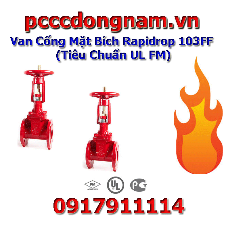 Van Cổng Mặt Bích Rapidrop 103FF (Tiêu Chuẩn UL FM)