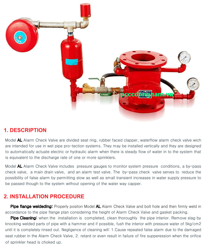 Alarm valve (van báo động)