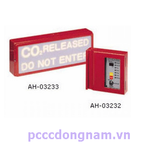 HORING AH-03233 gas release preparation warning sign